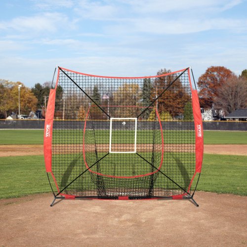 7x7 ft Baseball Softball Practice Net Portable Baseball Training Net