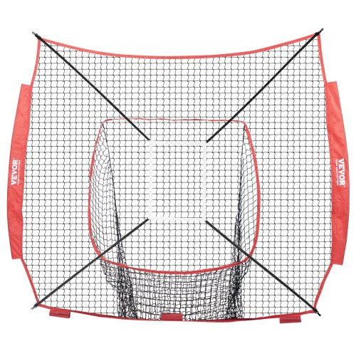 7x7 ft Baseball Softball Practice Net Portable Baseball Training Net