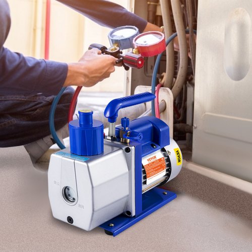 Vacuum Pump 7 CFM 12 HP Single Stage Air Conditioning Vacuum Pump for R12