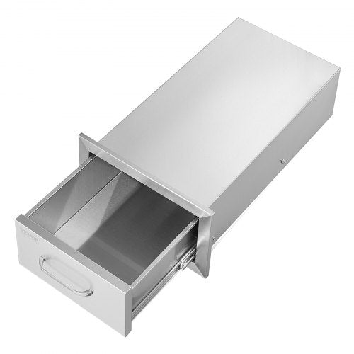 14x85 Inch Outdoor Kitchen Drawers Stainless Steel Flush Mount Double