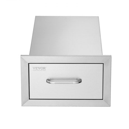 14x85 Inch Outdoor Kitchen Drawers Stainless Steel Flush Mount Double