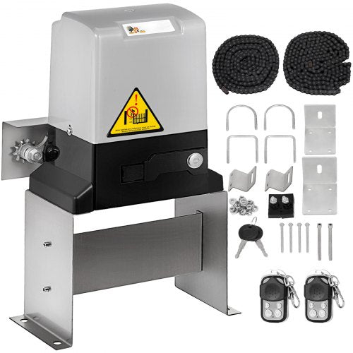 Sliding Gate Opener AC1400 3100LBS with 2 Remote Controls Gate Operator