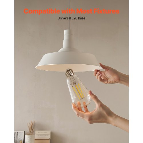 6 Pack Edison Bulbs LED ST19 Vintage Edison Light Bulbs 7W Dimmable 800