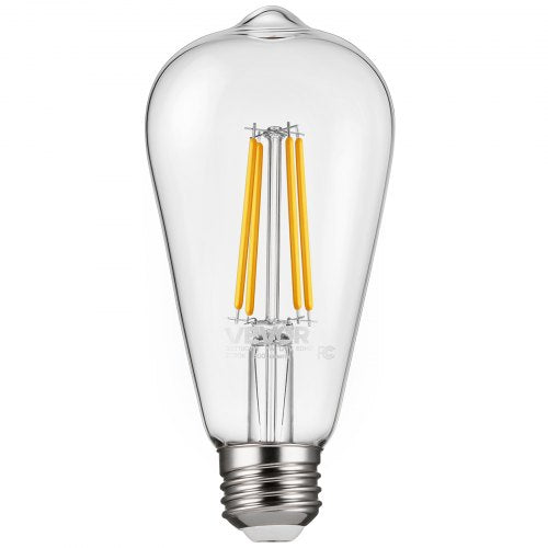 6 Pack Edison Bulbs LED ST19 Vintage Edison Light Bulbs 7W Dimmable 800