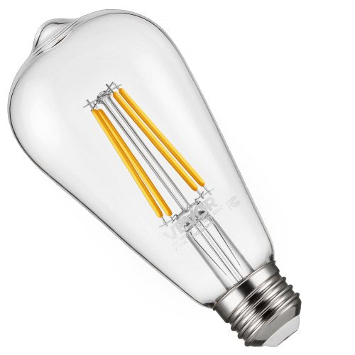 6 Pack Edison Bulbs LED ST19 Vintage Edison Light Bulbs 7W Dimmable 800