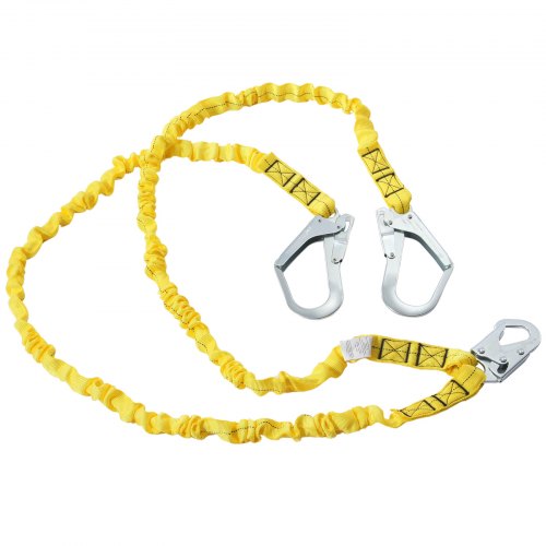 38mm Safety Lanyard 6ft183m Fall Protection Lanyard with 2 Alloy Steel