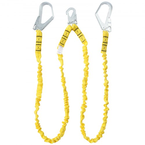 38mm Safety Lanyard 6ft183m Fall Protection Lanyard with 2 Alloy Steel