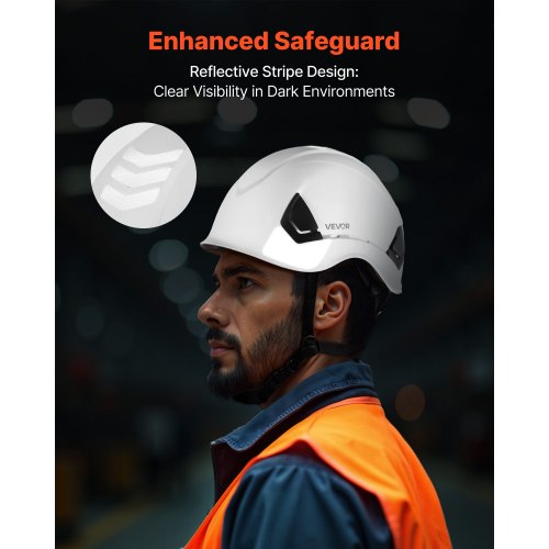 Safety Helmet ANSIISEA Z891 Approved ABS Safety Hard Hat with 6Point
