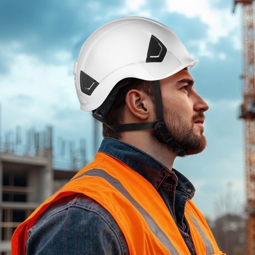 Safety Helmet ANSIISEA Z891 Approved ABS Safety Hard Hat with 6Point