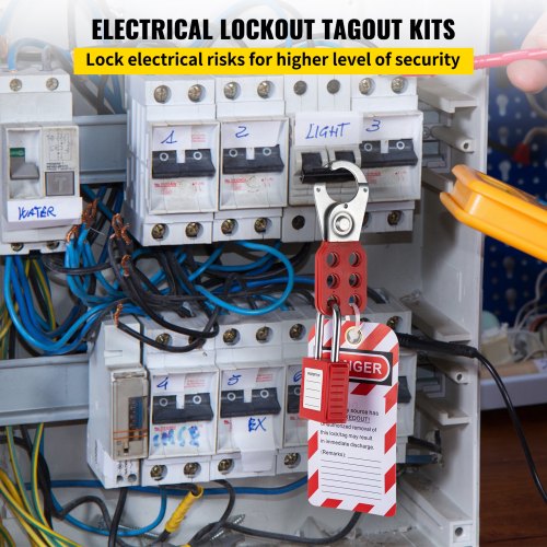58 PCS Lockout Tagout Kits Electrical Safety Loto Kit Includes Padlocks