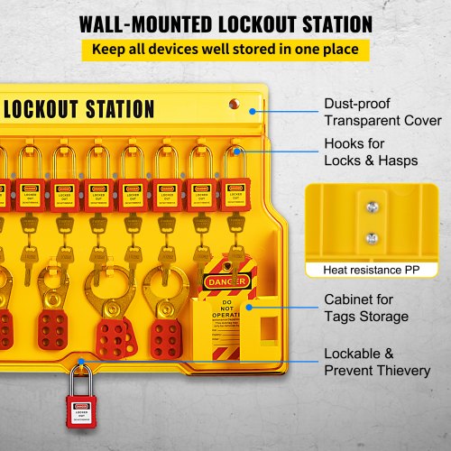 58 PCS Lockout Tagout Kits Electrical Safety Loto Kit Includes Padlocks