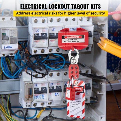 43 PCS Lockout Tagout Kits Electrical Safety Loto Kit Includes Padlocks 5