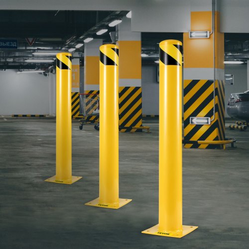 Safety Bollard 42x45 Safety Barrier Bollard 412 OD 42 Height Yellow