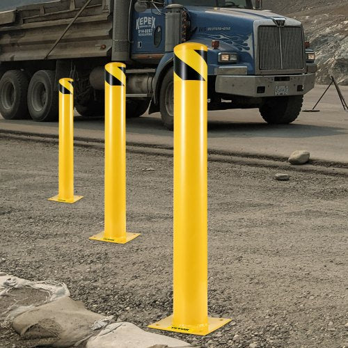 42x55 Safety Bollard 512 OD 42 Height Safety Barrier Bollard Yellow