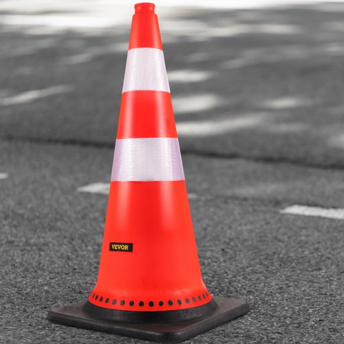 Safety Cones 8 x 30 Traffic Cones PVC Orange Construction Cones