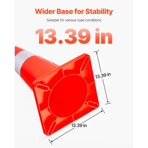 Safety Cones 28 in73 cm Height 12 PCS PVC Orange Traffic Cone with 2