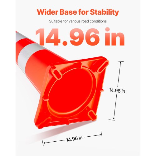 Safety Cones 6 x 36 Traffic Cones PVC Orange Construction Cones