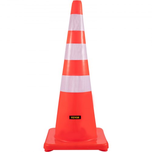 Safety Cones 6 x 36 Traffic Cones PVC Orange Construction Cones