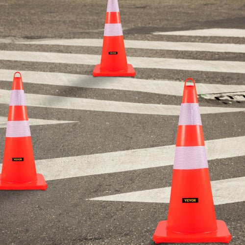 Safety Cones 12 x 28 Traffic Cones PVC Orange Construction Cones 2