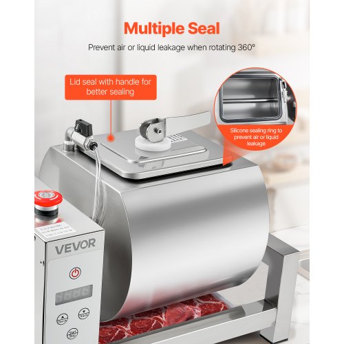 Meat Tumbler Marinator 10L Vacuum Tumbler Marinating Machine with Automatic