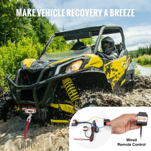 Electric Winch 3500 lb Line Pull Capacity 12V DC ATVUTV Winch with 316