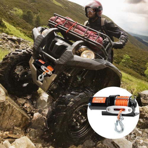Electric Winch 3500 lb Line Pull Capacity 12V DC ATVUTV Winch with 316