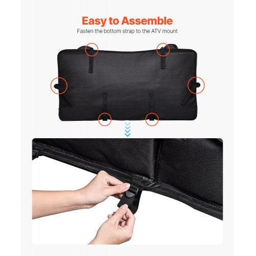 ATV Rear Storage Bag 50L ATV Rear Cargo Bag with Sponge Seat Cushion