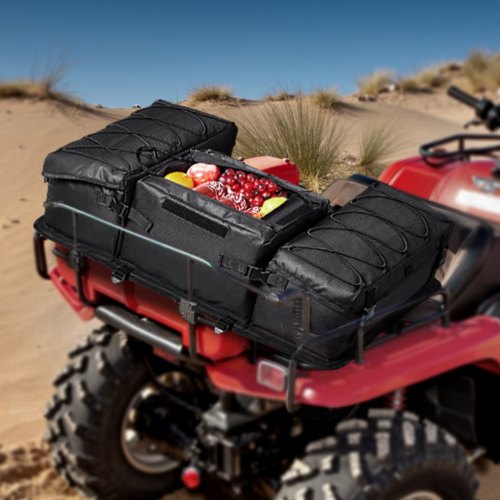 ATV Rear Storage Bag 50L ATV Rear Cargo Bag with Sponge Seat Cushion