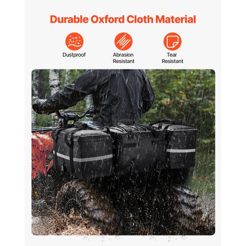 ATV Rear Storage Bag 54L ATV Rear Cargo Bag with 16L Cooler Insulated Bag