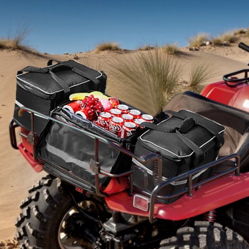 ATV Rear Storage Bag 54L ATV Rear Cargo Bag with 16L Cooler Insulated Bag