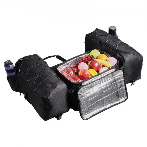 ATV Rear Storage Bag 74L ATV Rear Cargo Bag with Cooler Insulated Bag 600D