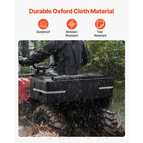 ATV Rear Storage Bag 60L ATV Rear Cargo Storage Bag with Backrest