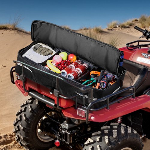 ATV Rear Storage Bag 60L ATV Rear Cargo Storage Bag with Backrest