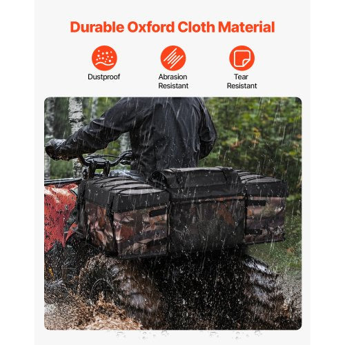 ATV Rear Storage Bag 68L ATV Rear Cargo Bag with Sponge Seat Cushion