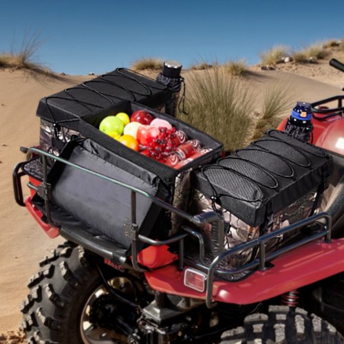 ATV Rear Storage Bag 68L ATV Rear Cargo Bag with Sponge Seat Cushion