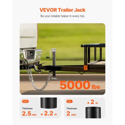 AFrame Trailer Jack 5000 lbs Dynamic Load Capacity Trailer Jack Stand