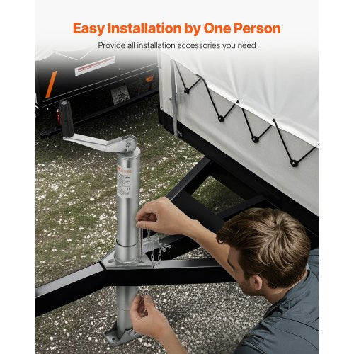 A Frame Trailer Jack Bolt on Trailer Tongue Jack 2000 lbs 142 Travel