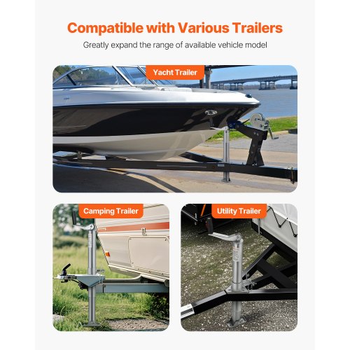 A Frame Trailer Jack Bolt on Trailer Tongue Jack 2000 lbs 142 Travel