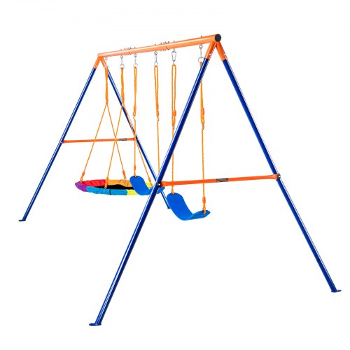 Swing Sets for Backyard 600lbs Load Capacity Swing Set with 1 Saucer Swing