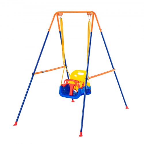 Swing Sets for Backyard 3in1 Toddler Swing Set with 4 Sandbags Foldable