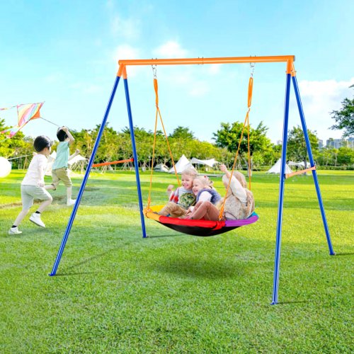 Swing Sets for Backyard 440lbs Load Capacity Swing Set 40 Saucer Swing
