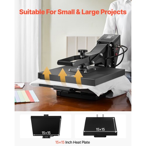 Heat Press 15 x 15 inch Heat Press Machine for Tshirts Fast and Even
