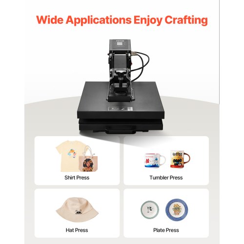 Heat Press 15 x 15 inch Heat Press Machine for Tshirts Fast and Even