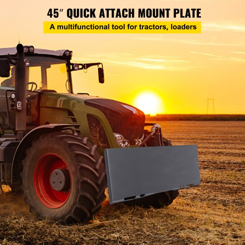 Skid Steer Mount Plate Thick Skid Steer Attachment Plate Steel Quick