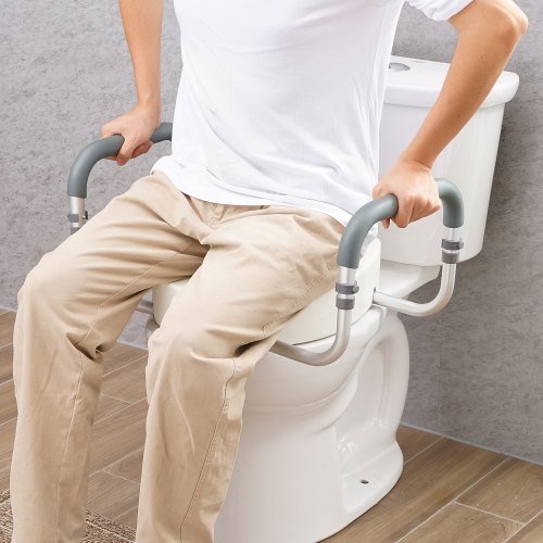 Raised Toilet Seat 35 Height Raised 300 lbs Weight Capacity for Standard Round