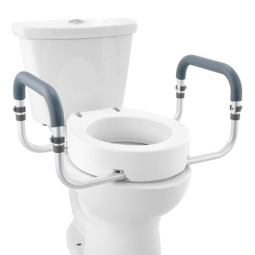 Raised Toilet Seat 35 Height Raised 300 lbs Weight Capacity for Standard Round