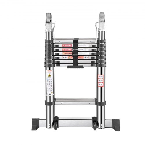 Telescoping Ladder A Frame 165ft Stainless Steel Extension Ladder