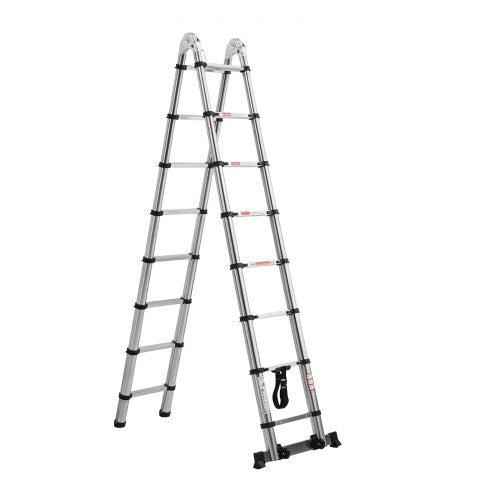 Telescoping Ladder A Frame 165ft Stainless Steel Extension Ladder