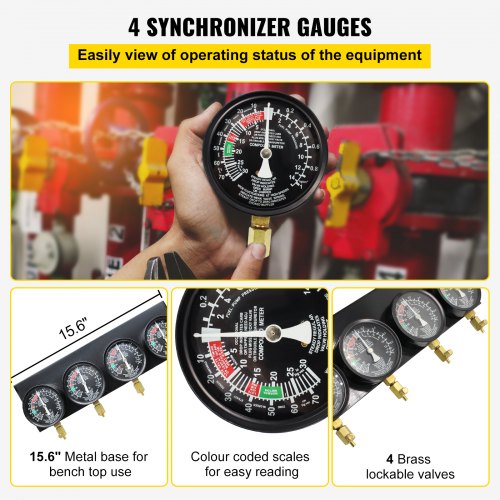 Bestauto Fuel Vacuum Carburetor Synchronize Tool Kit Fuel Vacuum Carburetor