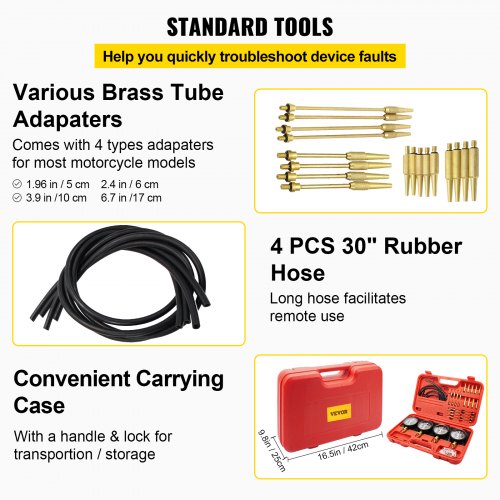Bestauto Fuel Vacuum Carburetor Synchronize Tool Kit Fuel Vacuum Carburetor